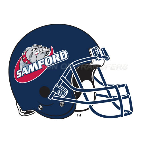 Samford Bulldogs Logo T-shirts Iron On Transfers N6094 - Click Image to Close